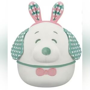 Squishmallows Peanuts Snoopy With Bunny Ears 8 Inch